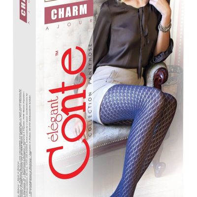 Conte Charm - Cotton Ajour Openwork Women's Tights (7?-85??)